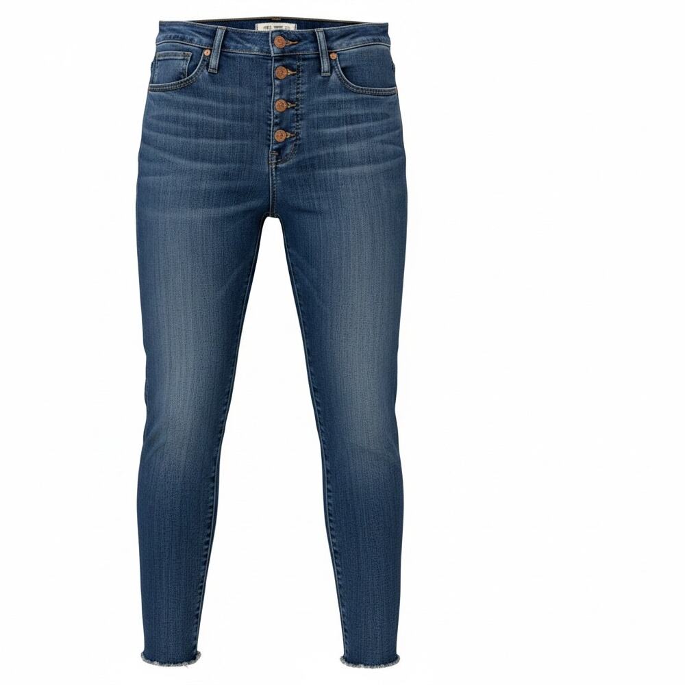 Madewell 10" High Rise Skinny Jeans | Button Fly | Raw Hem | Size 30